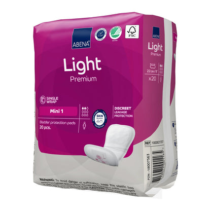 Incontinentieverbanden Light Premium Mini 1 Abena 20 stuks