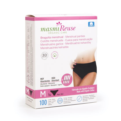 Braguita Menstrual de Algodón Orgánico Masmi talla S