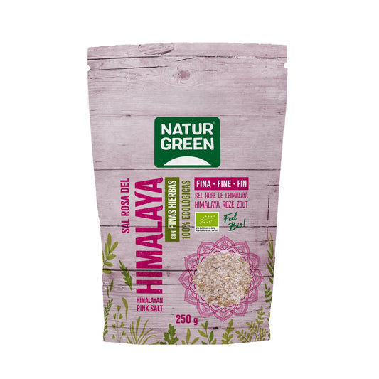 Sal Rosa del Himalaya con Finas Hierbas ecológicas Naturgreen 250g