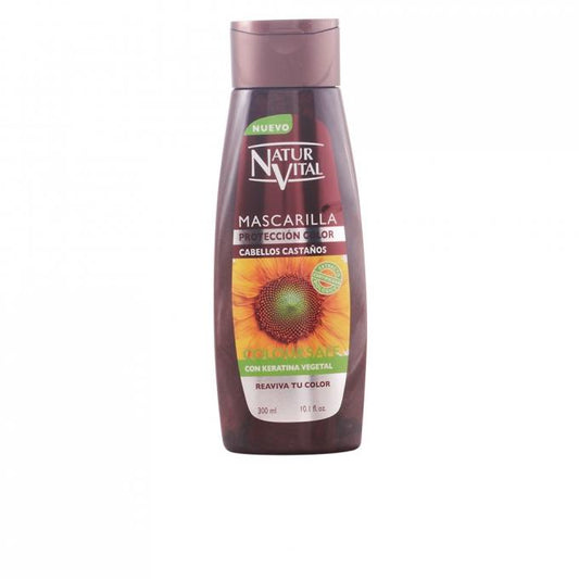 Maschera per capelli tinti castani Natur Vital 300 ml