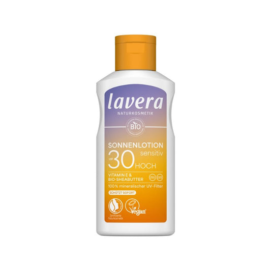 Lotion solaire Sensitive SPF 30 Lavera 100 ml