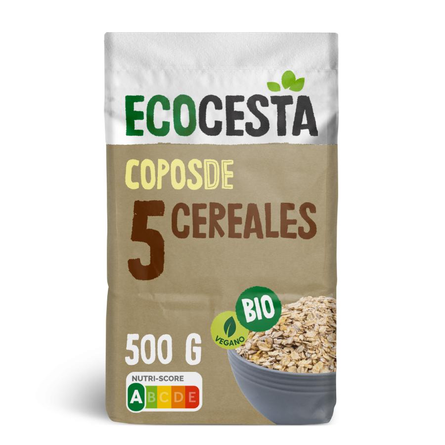 Flocons de 5 céréales bio, 500 g Ecocesta