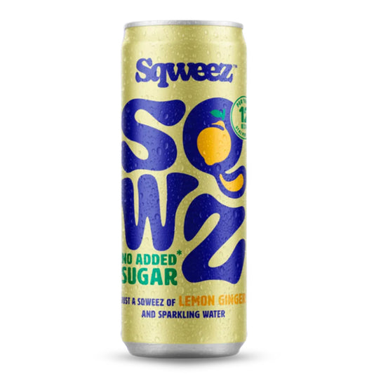 Boisson au gingembre et au citron, faible en calories SQWZ 250 ml