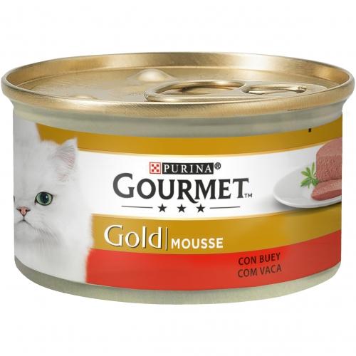 24-pack GOURMET GOLD Mousse våtfoder nötkött 85 g