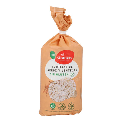 Galettes de riz et lentilles sans gluten bio El Granero, 115 g