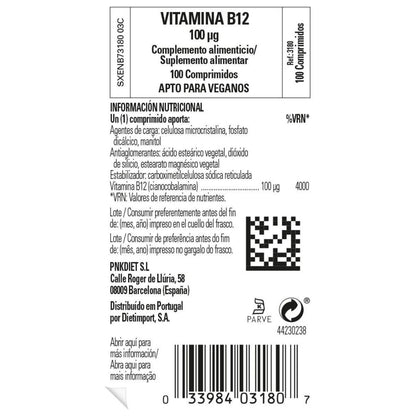 Vitamine B12 100 mcg Solgar 100 tabletten