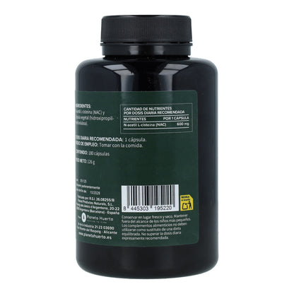 NAC 600 mg Planeta Huerto 180 capsules