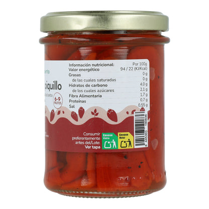 Pack 12x Pimiento piquillo entero ECO Planeta Huerto 185g