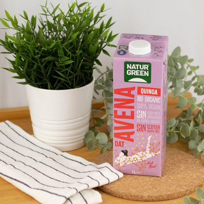Glutenfreies Bio-Getränk aus Hafer und Quinoa NaturGreen 1 l