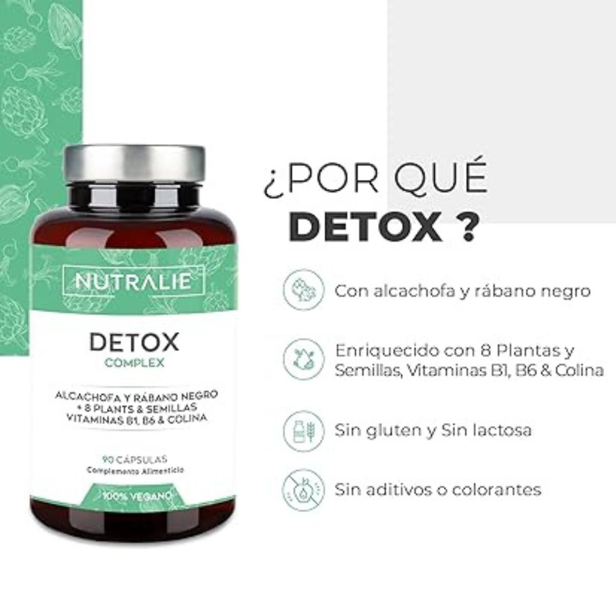 Nutralie Detox complex con vitamine B1 + B6 e colina 90 capsule