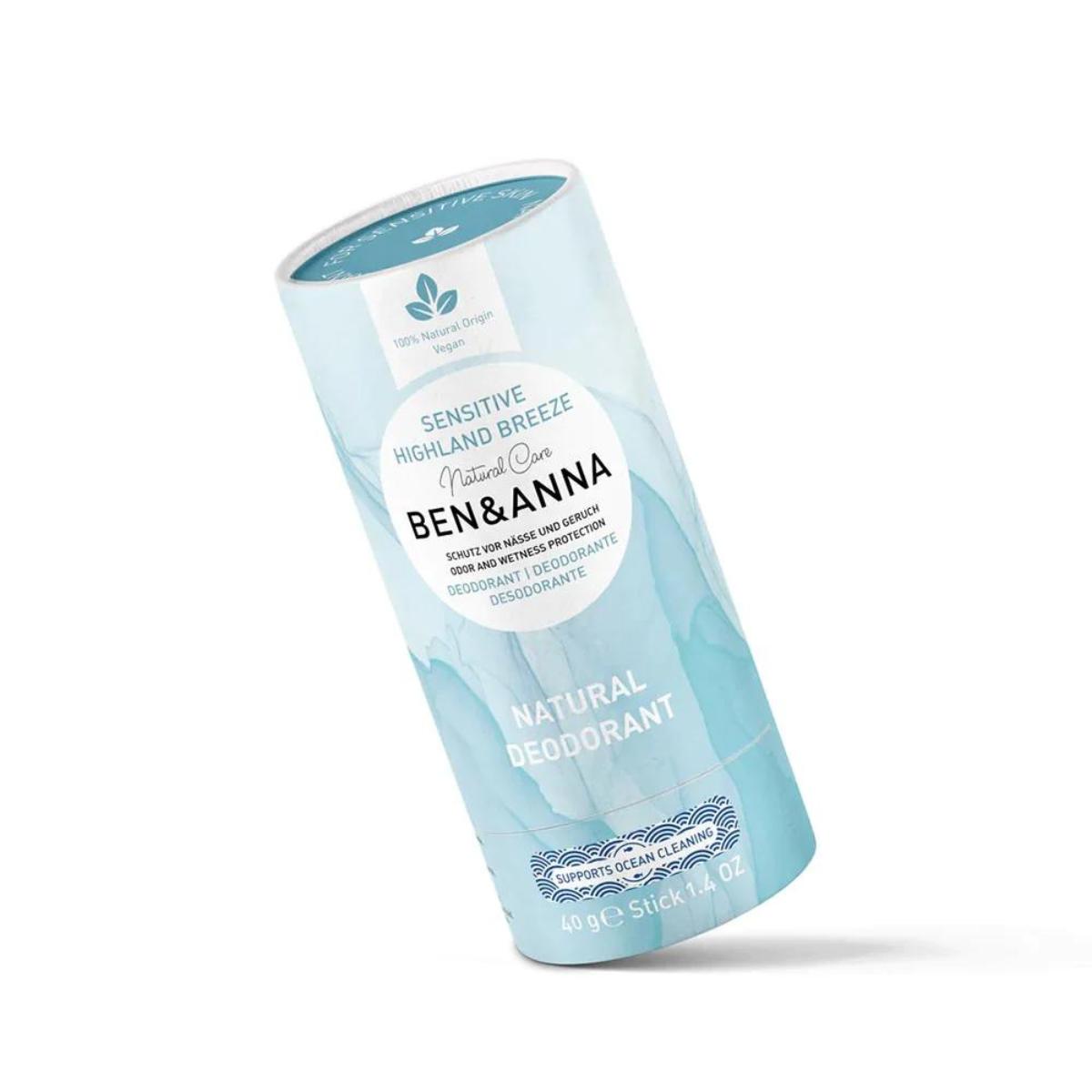 Deodorant Sensitive Brisa de las tierras altas Ben&Anna 40 g