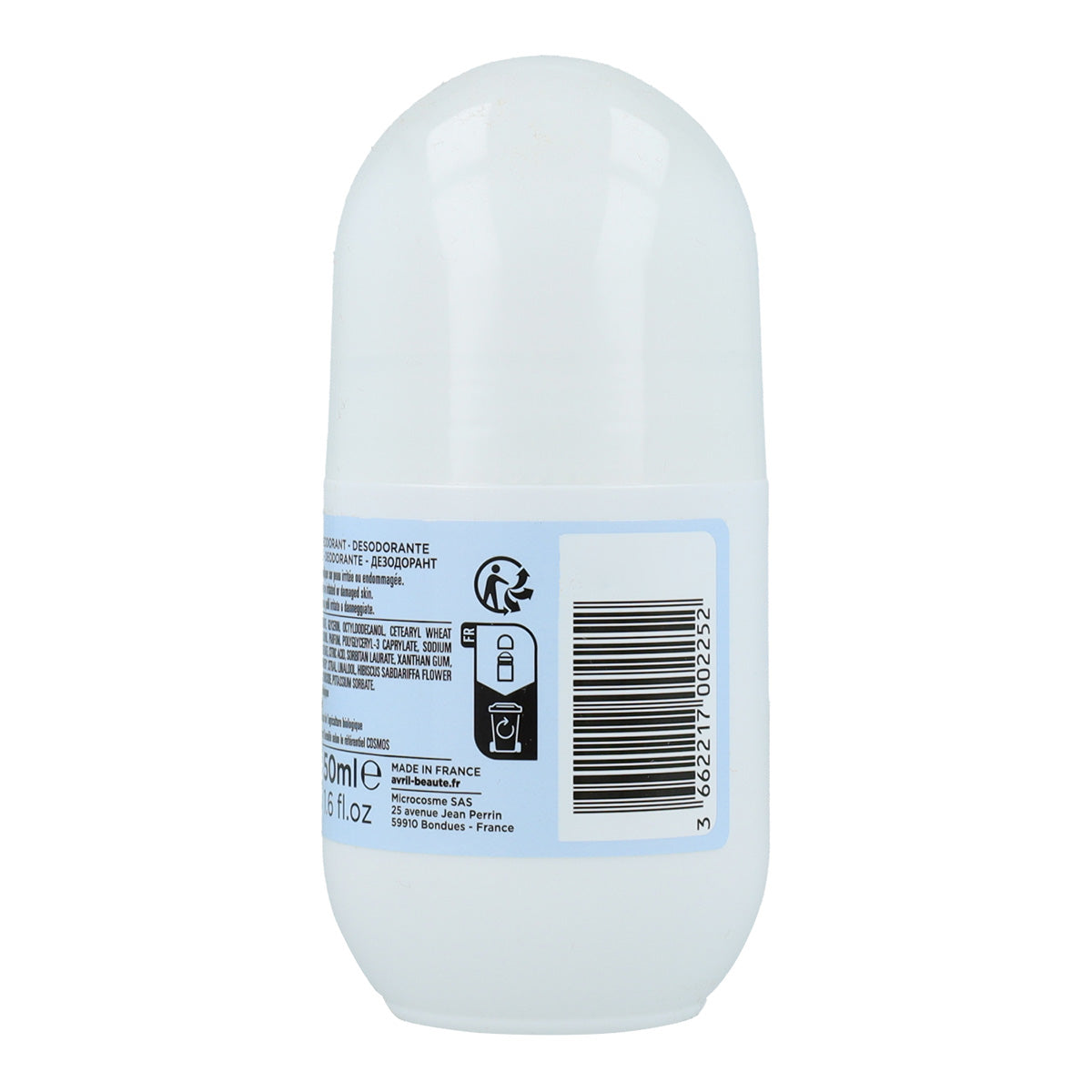 Déodorant roll-on bio, Avril, 50 ml