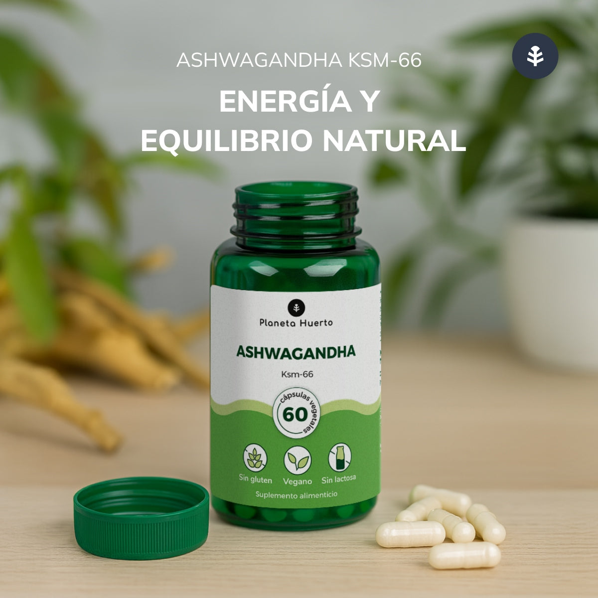 Ashwagandha KSM-66 Planet Orchard 60 caps