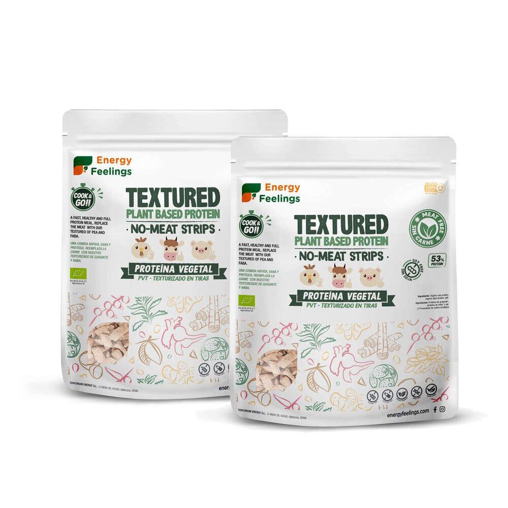 Texturerat vegetabiliskt protein (PVT) Ekologiska köttfria strimlor 400 g