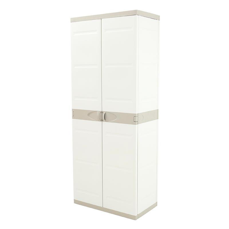 Besen- und Staubschrank 70 cm Titanium Plastiken Beige (überholt)