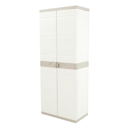 Besen- und Staubschrank 70 cm Titanium Plastiken Beige (überholt)