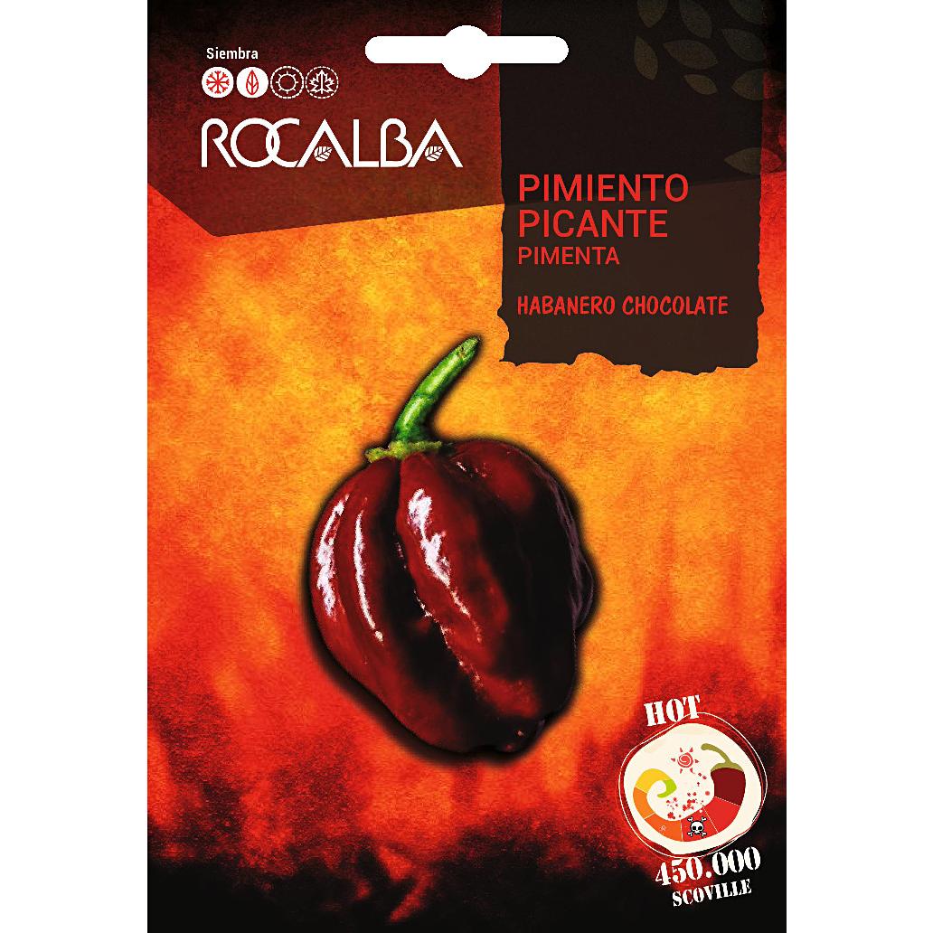 Rocalba Chocolate Habanero Hot Pepper Seeds