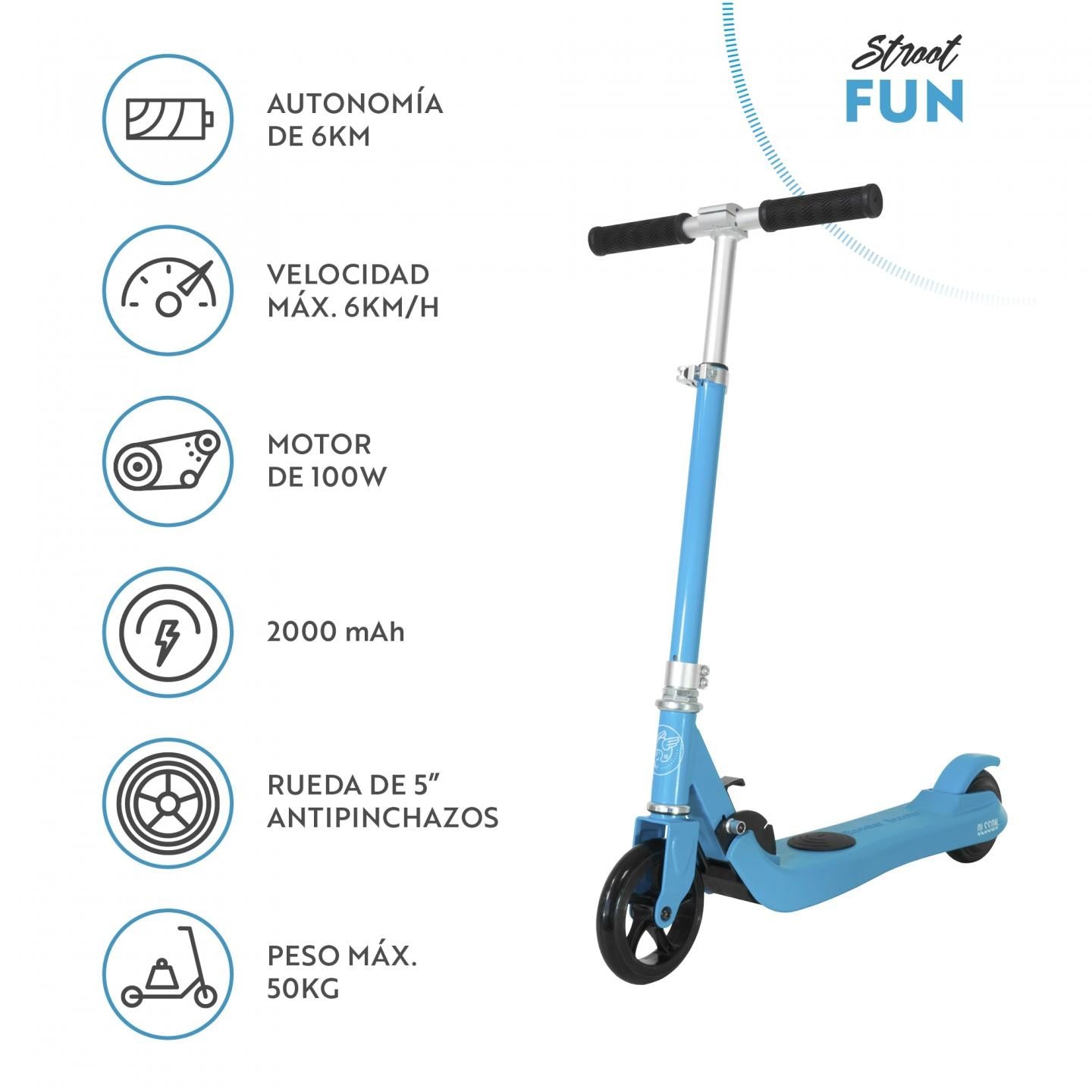 Monopattino elettrico Olsson Fun blu
