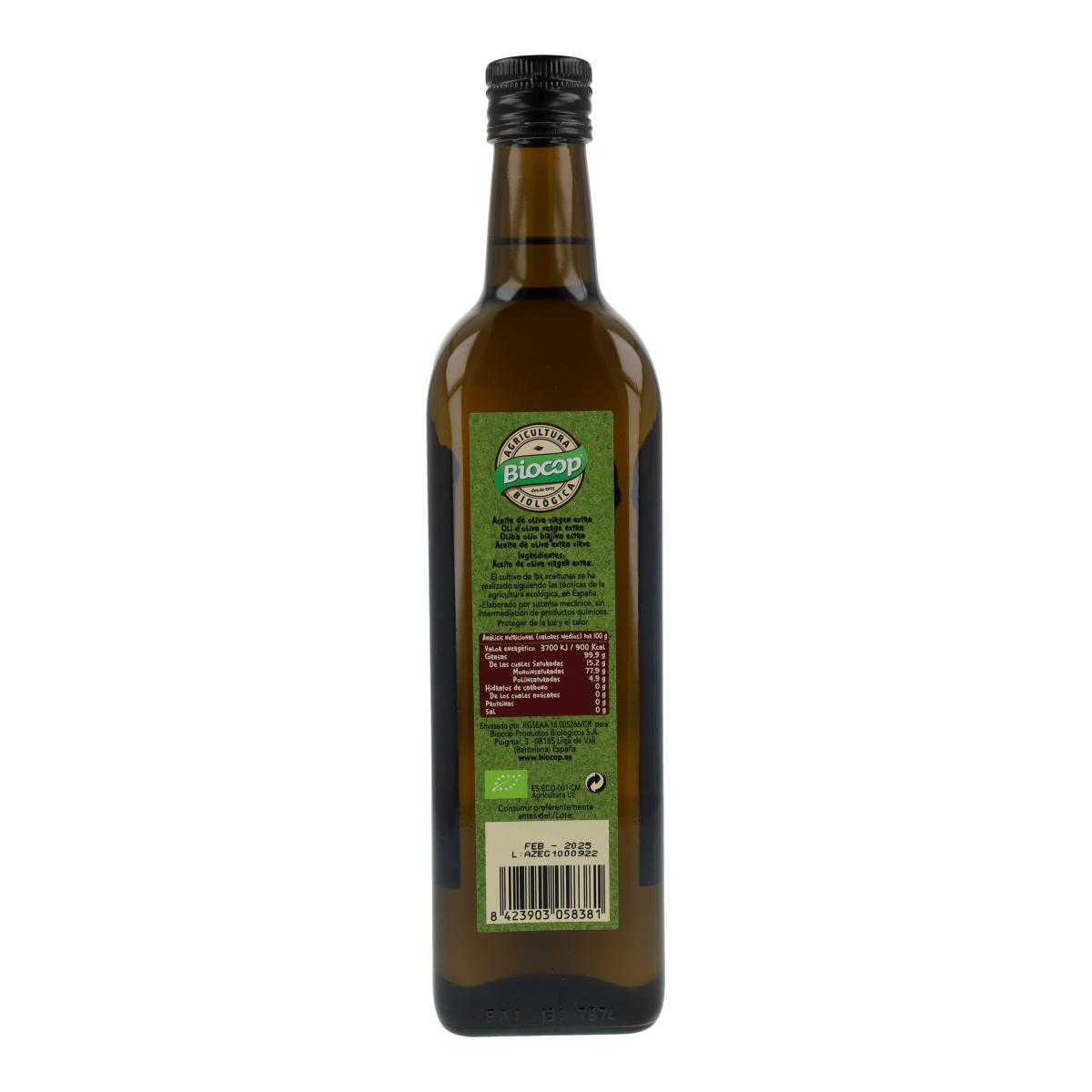 Oliwa z oliwek extra virgin Arbequina Biocop 750 ml