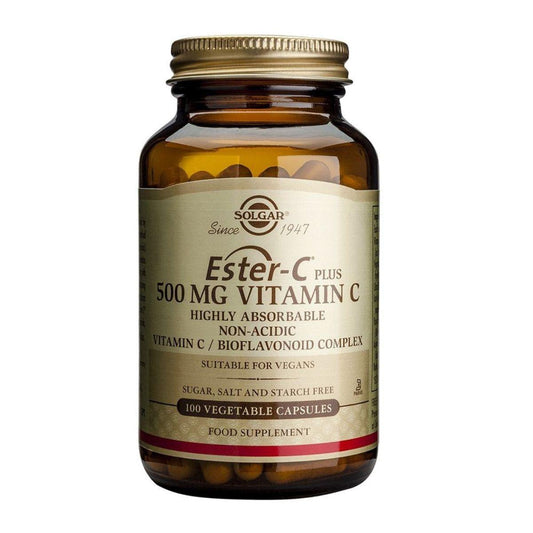 Ester C plus Vitamine C  500 mg  Solgar 100 gélules végétales