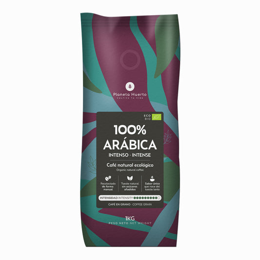 Café en grano Eco Intenso 100% Arábica Planeta Huerto 1 Kg