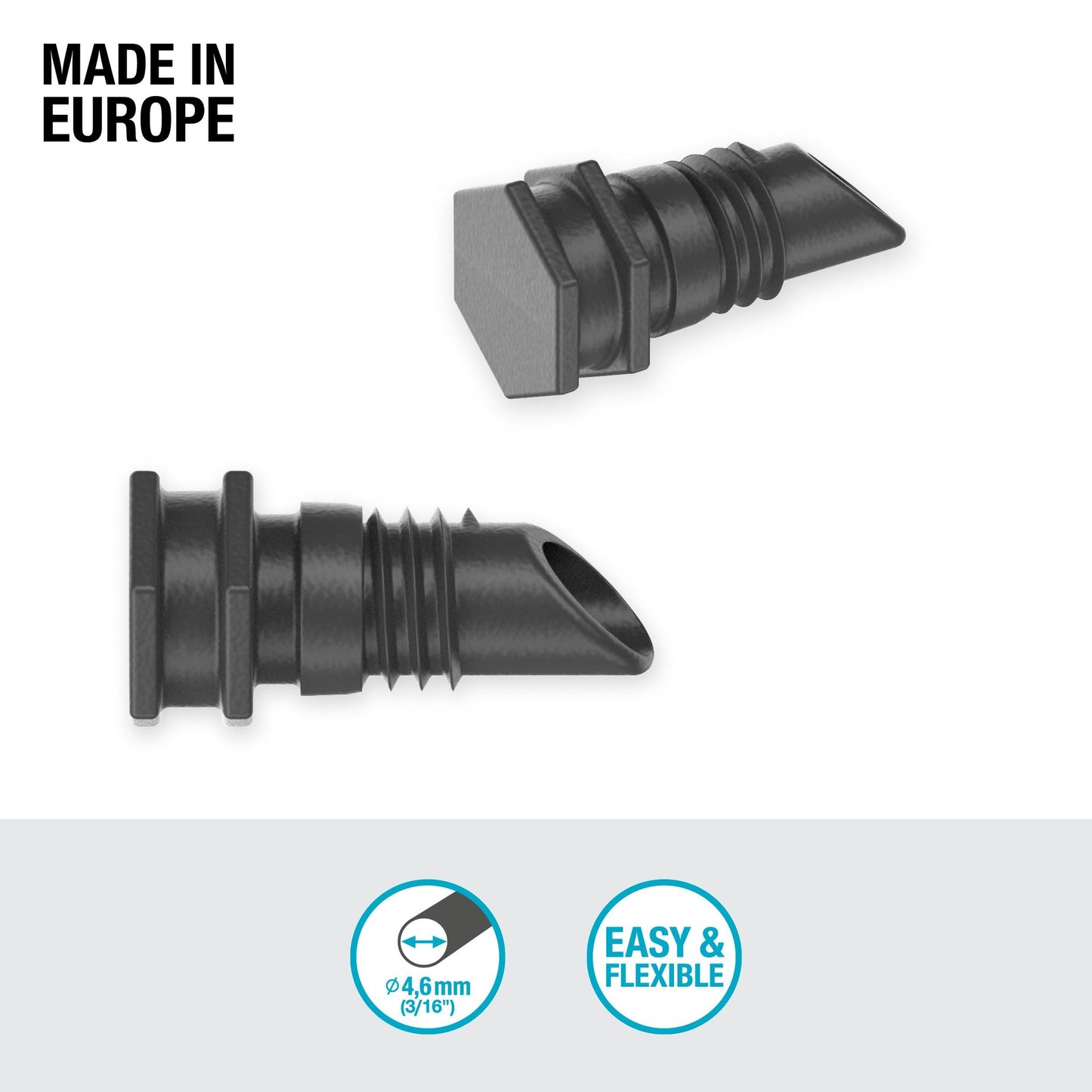 Dop 4,6 mm (3/16") x10 Microdripsystem Gardena