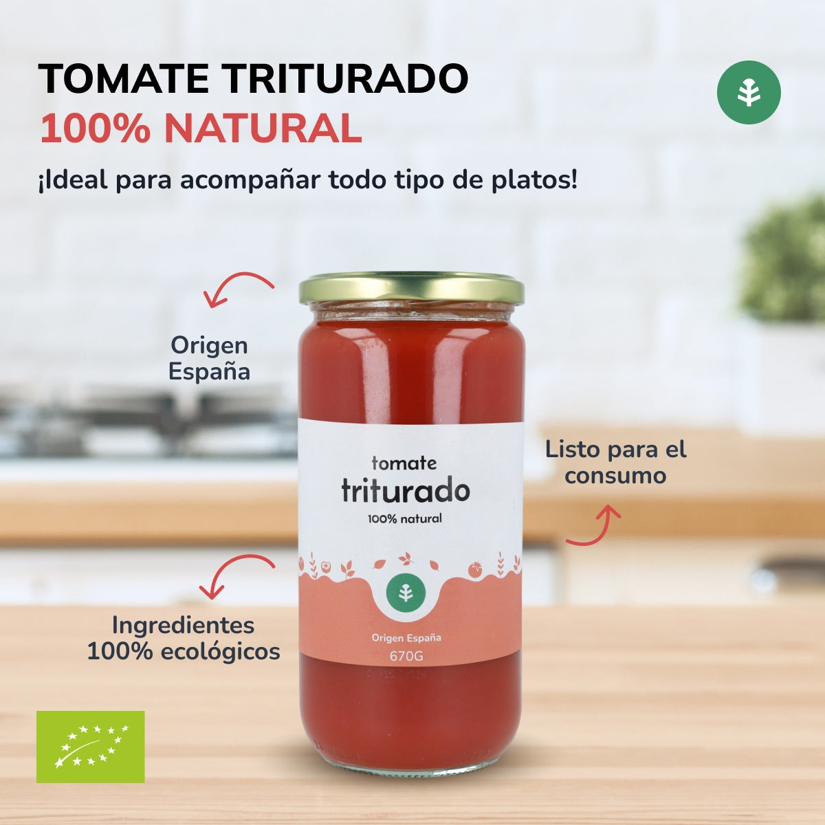 Zerkleinerte Tomate ECO Planeta Huerto 670 g