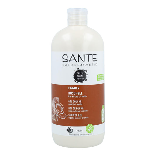 Gel douche bio Coco et Vanille Sante 500 ml