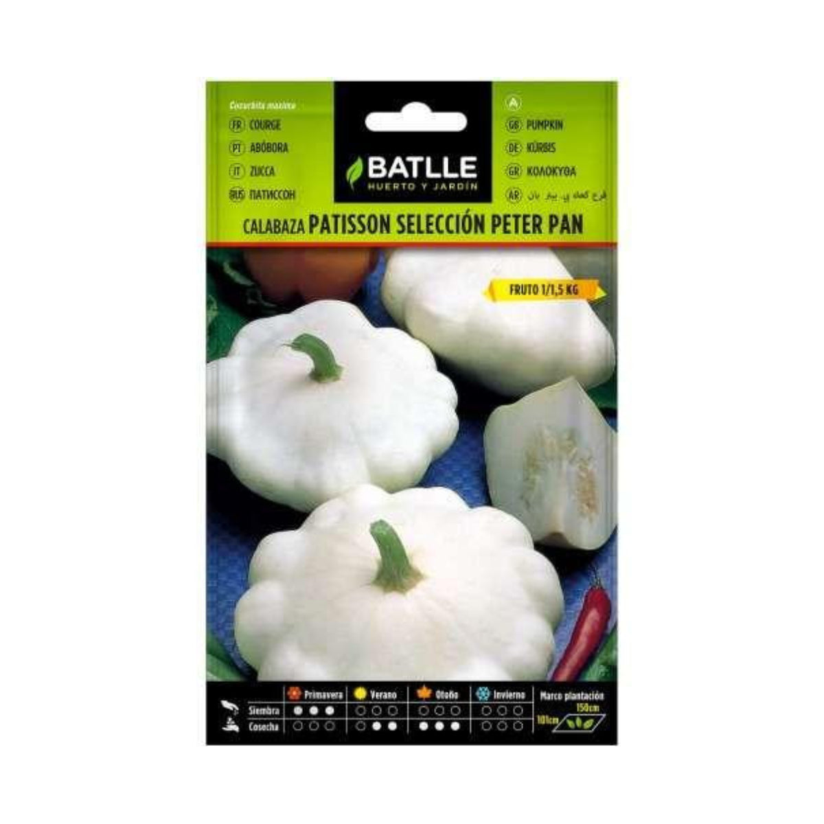 Semi di zucca Pâtisson bianca Peter Pan Batlle