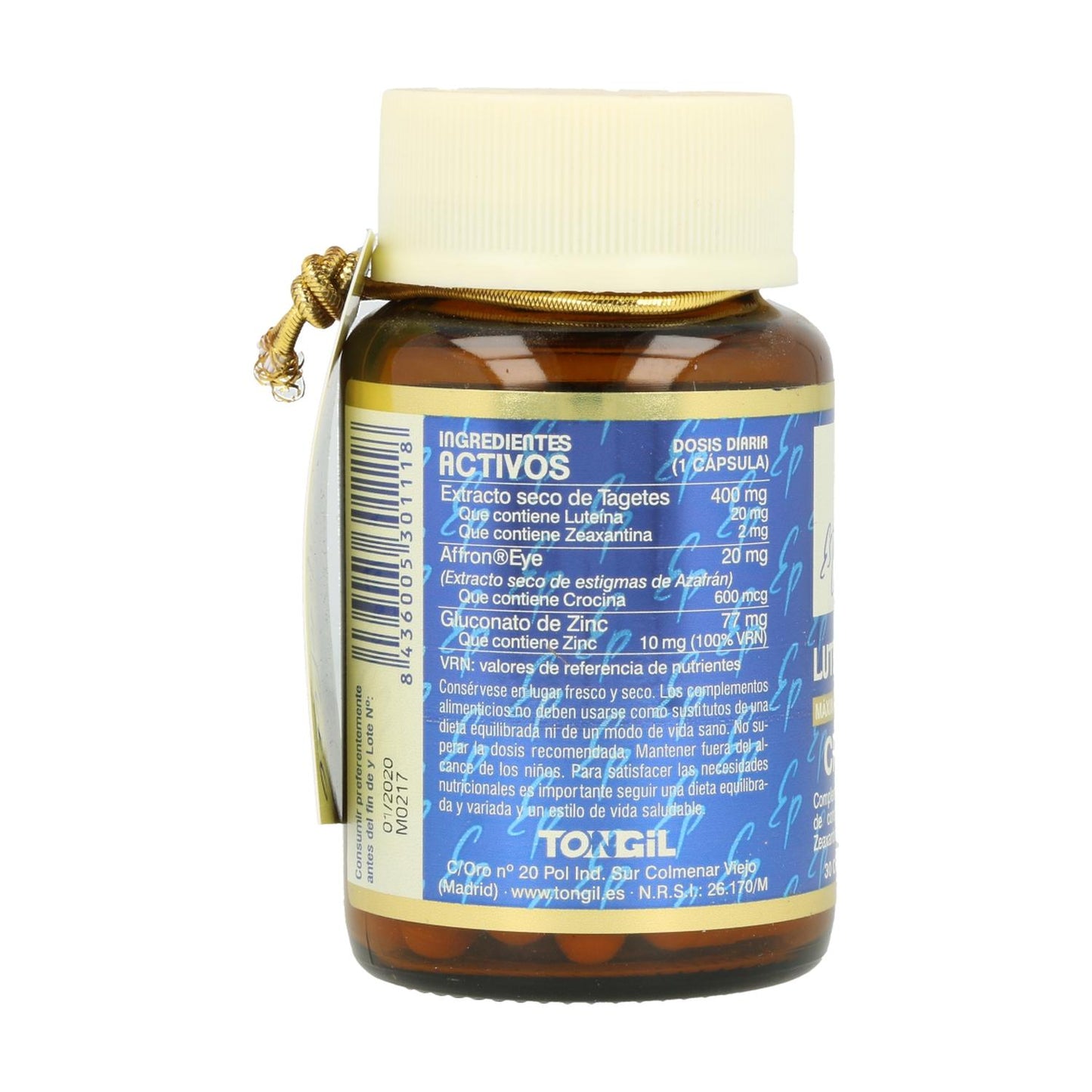 Pure State Lutein Tongil 20 mg Crocin 30 Veg Capsules