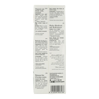 Pack 6 x Bebida de Avena con Coco Amandín 1 L