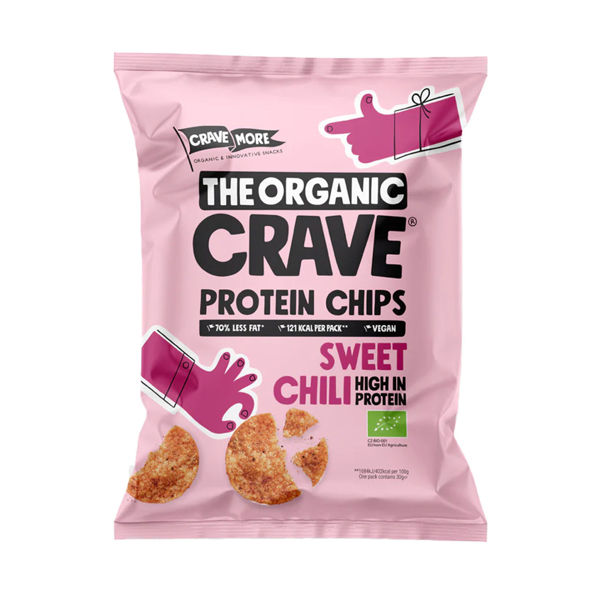 Eiwitchips van linzen Sweet Chili 75 g