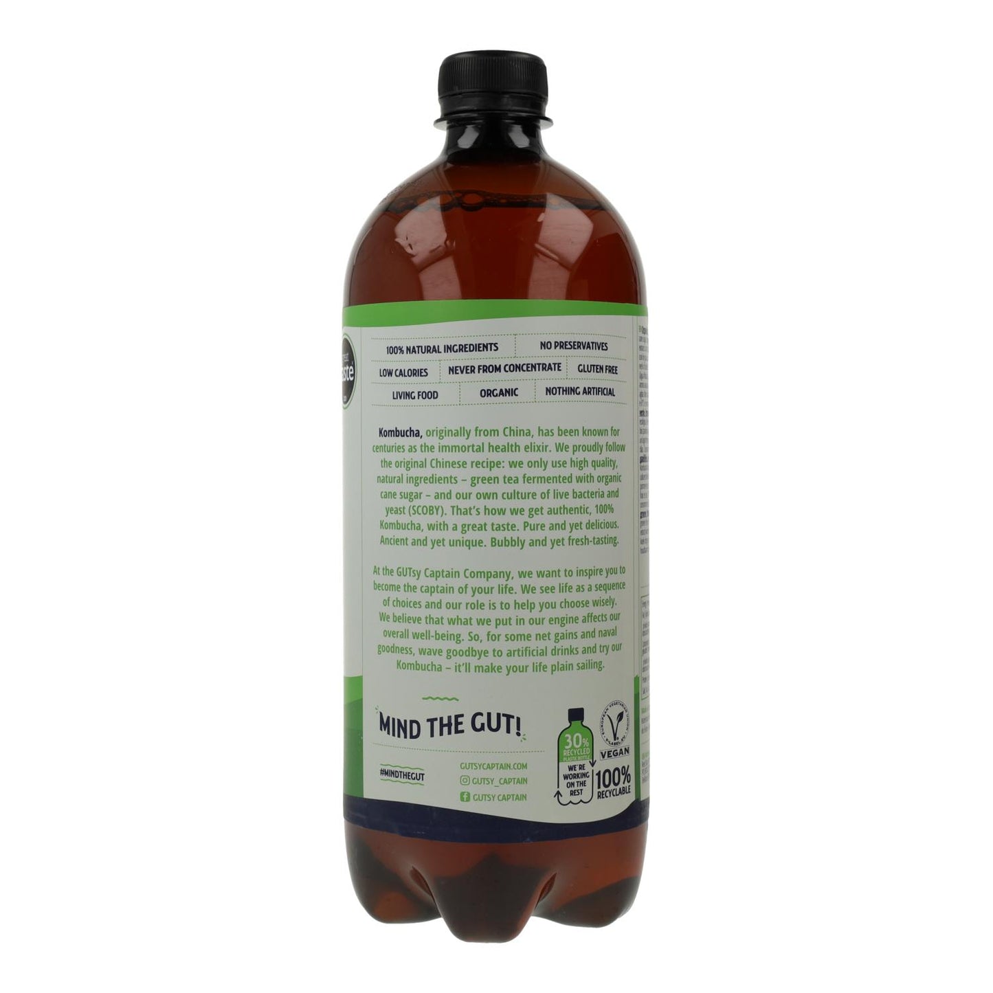 Biologische kombuchadrank kokos Captain Kombucha 1 l