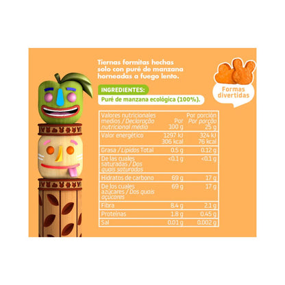 Organic apple snack 25 g, Triboo