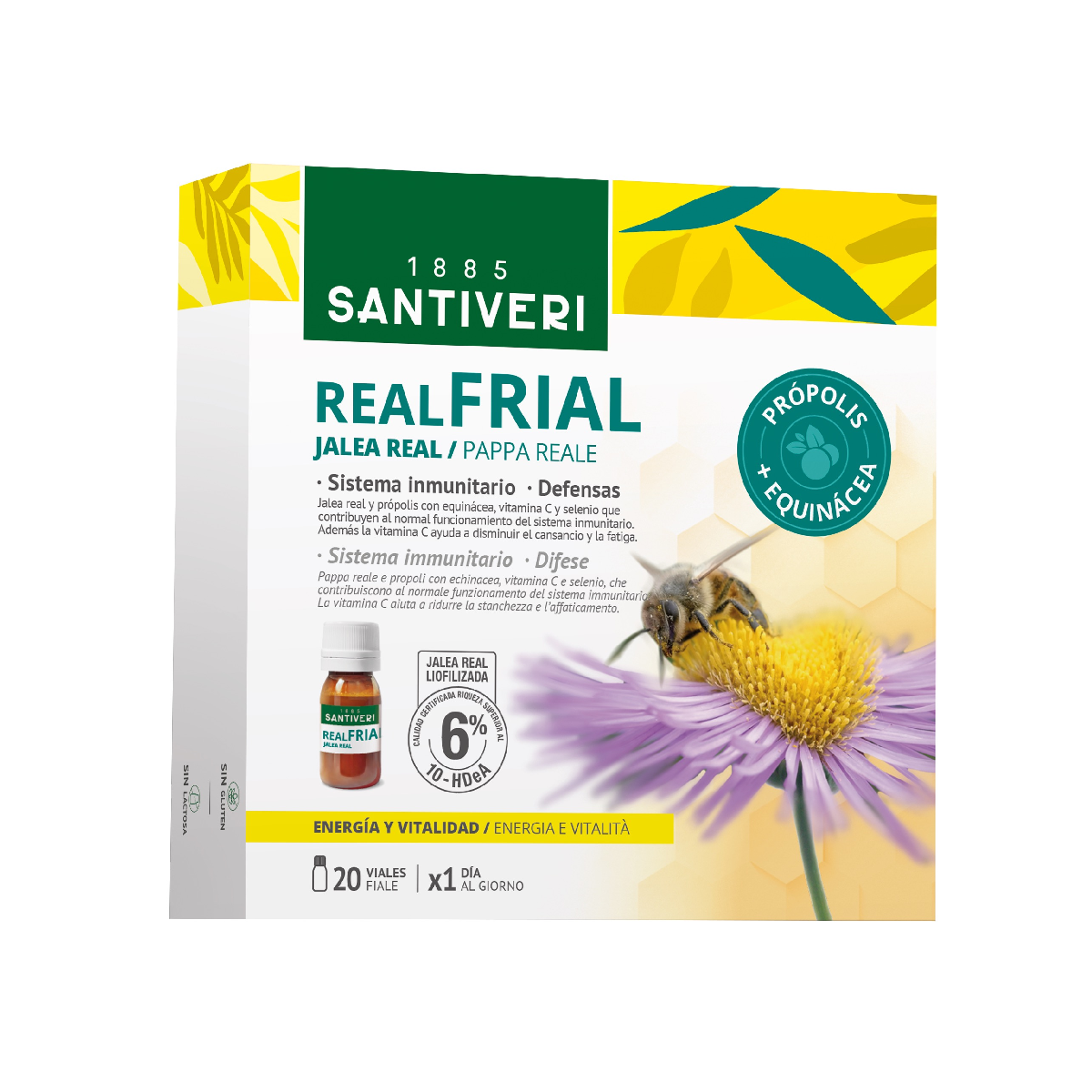 Realfrial Propolis + Echinacea Santiveri 20 flesjes