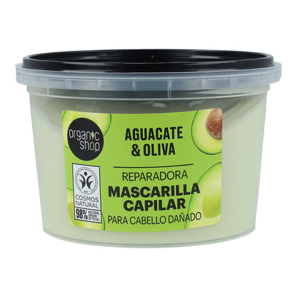 Pack PROMO 2x Masque capillaire réparateur express Avocat et Olive Organic Shop 250 ml