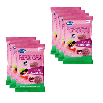 7-pack glutenfria ris- och bärkakor 40 g-Hero Kids