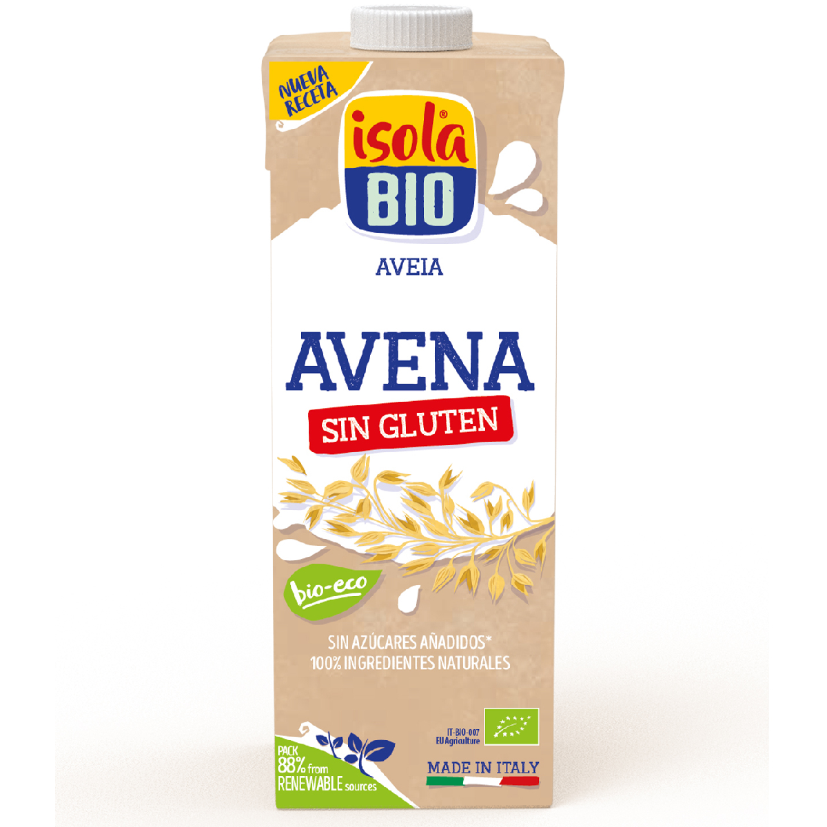 Glutenvrije biologische haverdrank Isola Bio 1 l