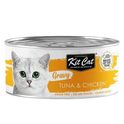 Zestaw Cat Lata Gravy – tuńczyk i kurczak 70 g Mokra karma dla kotów w sosie