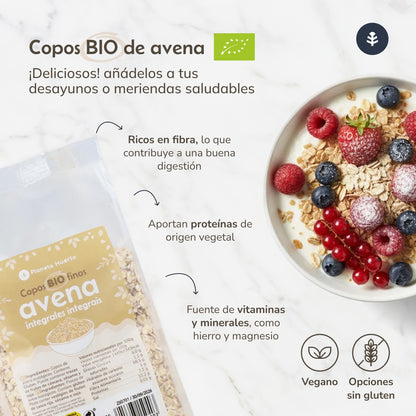 Grova havreflingor Glutenfri ECO Planeta Huerto 1,5 Kg