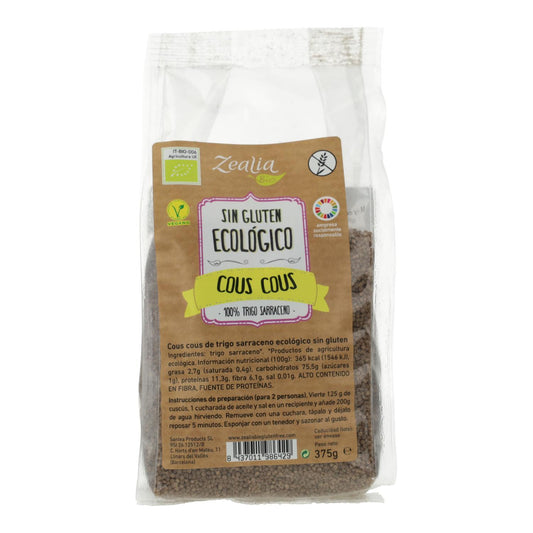 Cous cous di grano saraceno biologico senza glutine Zealia 375 g