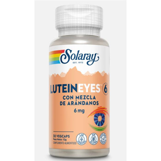 Lutein Eyes 6 mg Solaray 30 kapslar