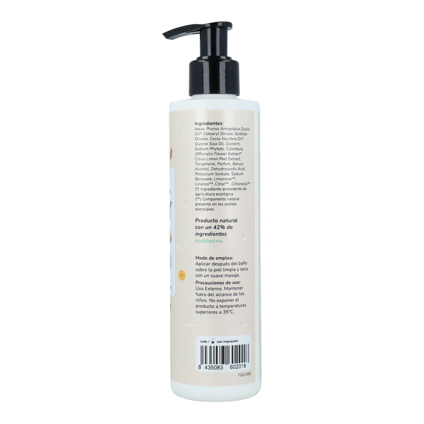 Calendula and Almonds Children's Pack: gel and shampoo + moisturising cream Planeta Huerto