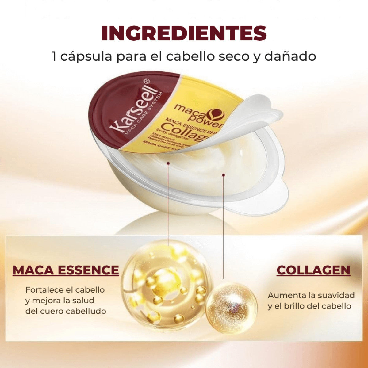 Mascarilla Capilar Colágeno Karseell 8x12ml