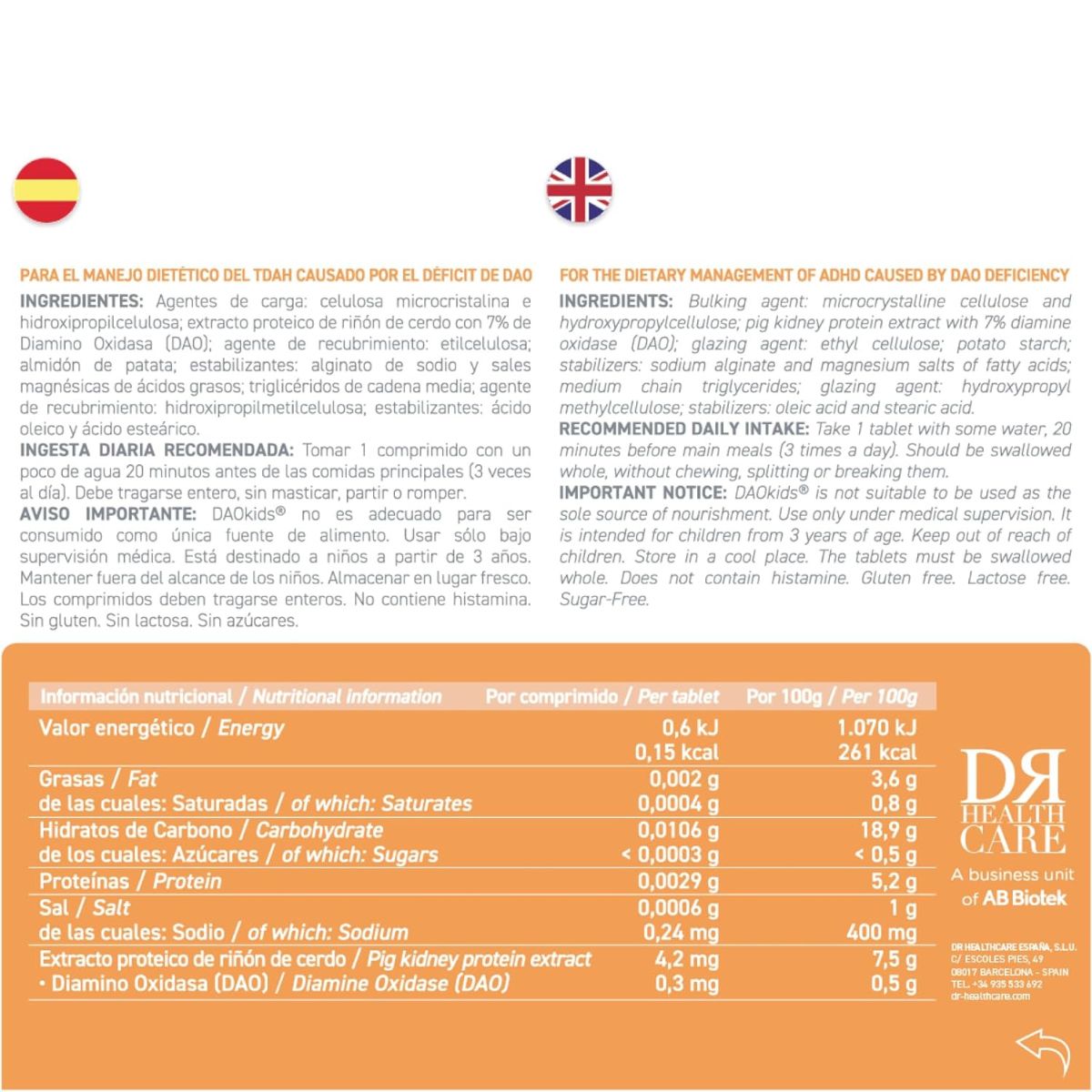 DAOkids® 60 magsura tabletter