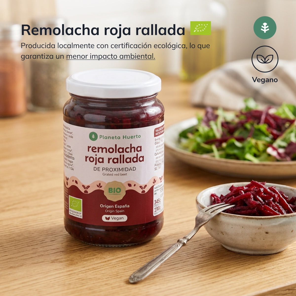 Barbabietola grattugiata Eco Planeta Huerto 345 g