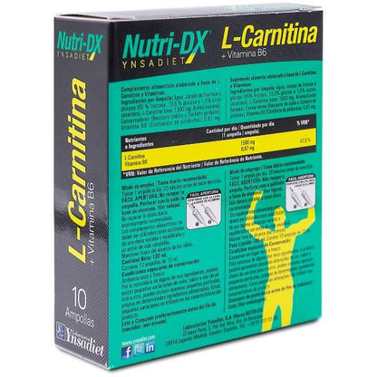 L Carnitine Nutri Dx 10 Ampoules Ynsadiet