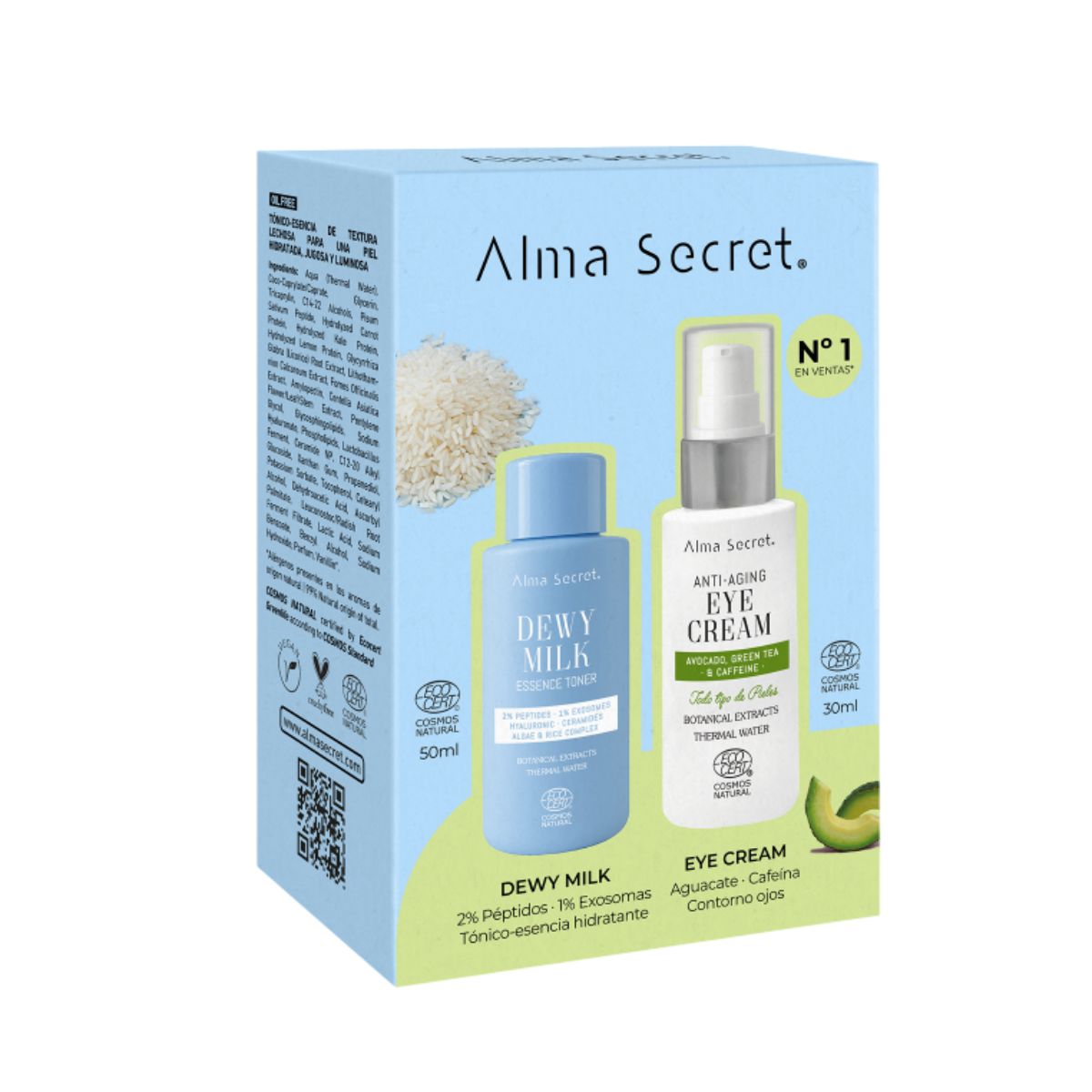 SET: AUGENKONTUR CREME AVOCADO 30 ML + MINI TONIC DEWY MILK 50 ML