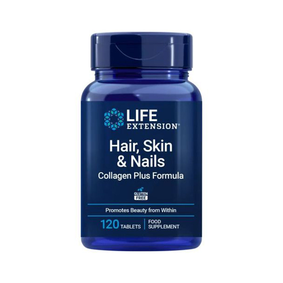 Hair Skin & Nails Collagen Plus Formula, Life Extension 120 tabletten