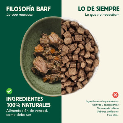 Compleet BARF-menu met lamsvlees voor honden, Wild Balance, 400 g